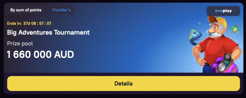 Current tournament at Zoome Casino