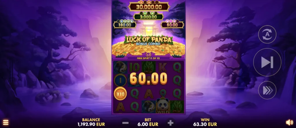 Luck of Panda Slot screen view